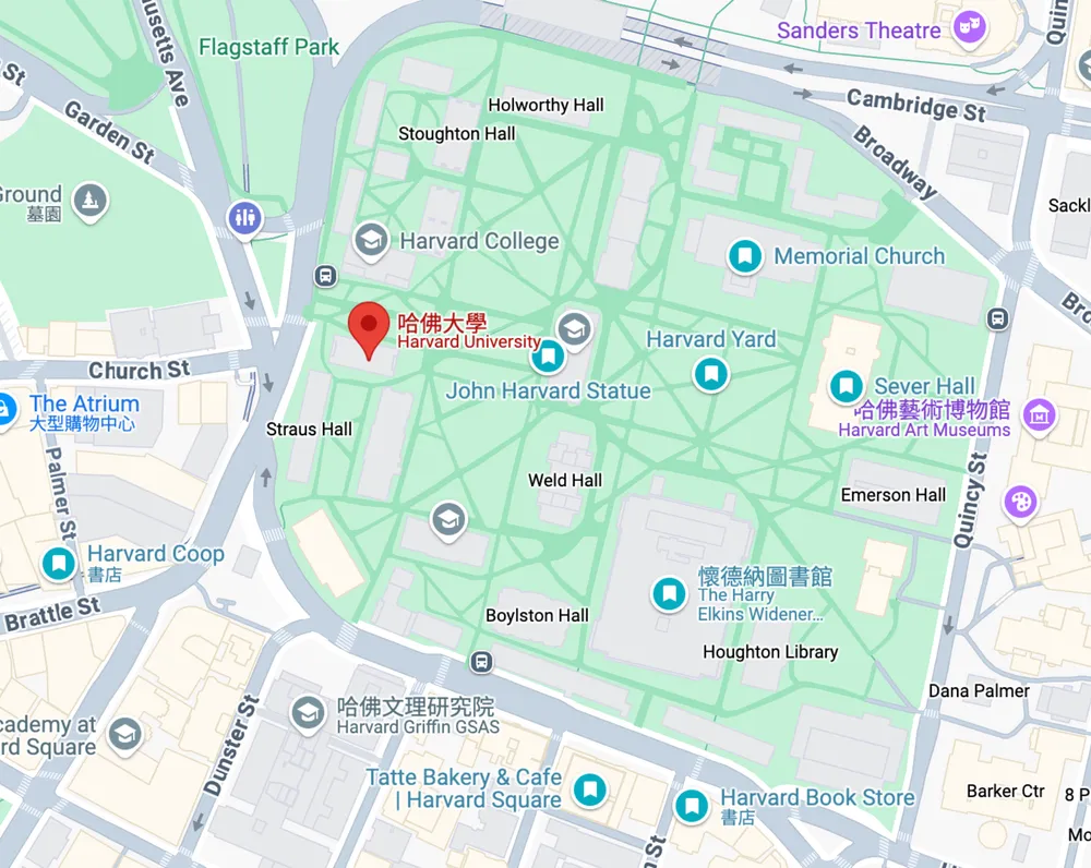 Harvard map